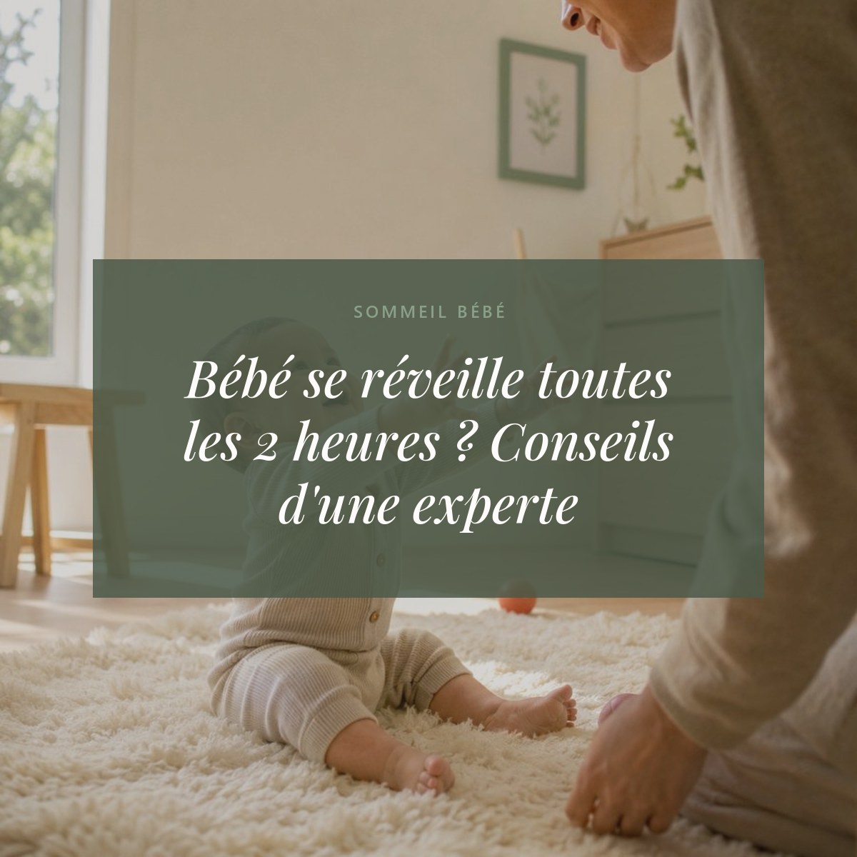 Bébé se réveille toutes les 2 heures ? Conseils d'une experte